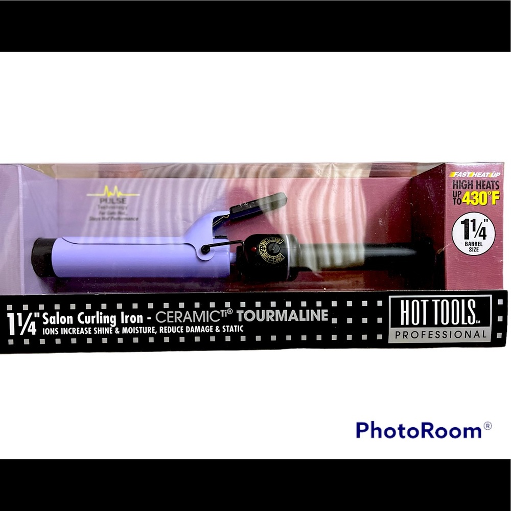 Hot Tools Ceramic Tourmaline Curling Iron - 1 1/4”